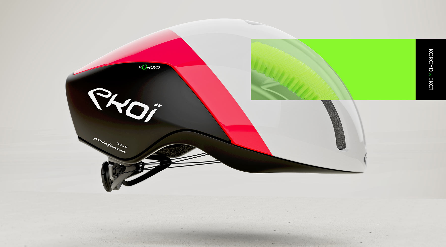 Ekoi Koroyd road bike helmets at 2023 Tour de France, aero Aerdinamica x-ray