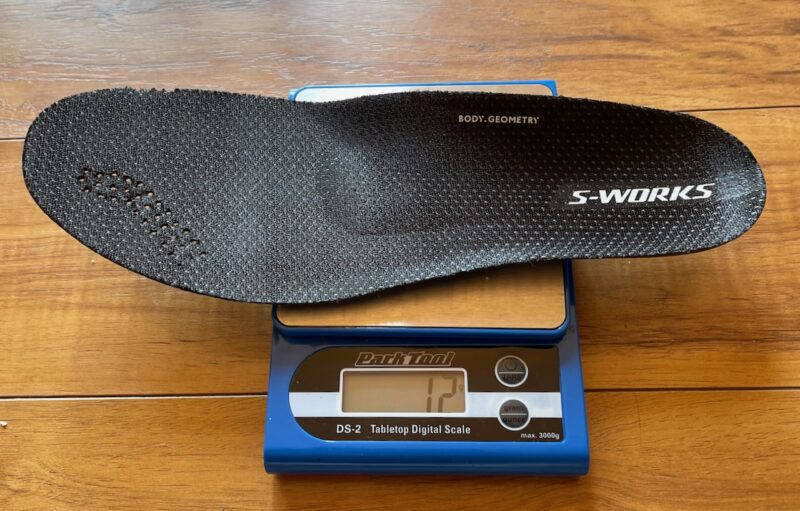 Specialized S-Works Torch Lace-up shoe insole weight